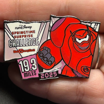 2025 - Baymax - Springtime Surprise - Challenge - 19.3 Miles - RunDisney - Pin