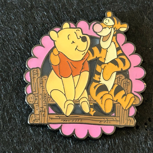 Loungefly - Winnie the Pooh and Tigger - Sitting on Log - Disney Pin