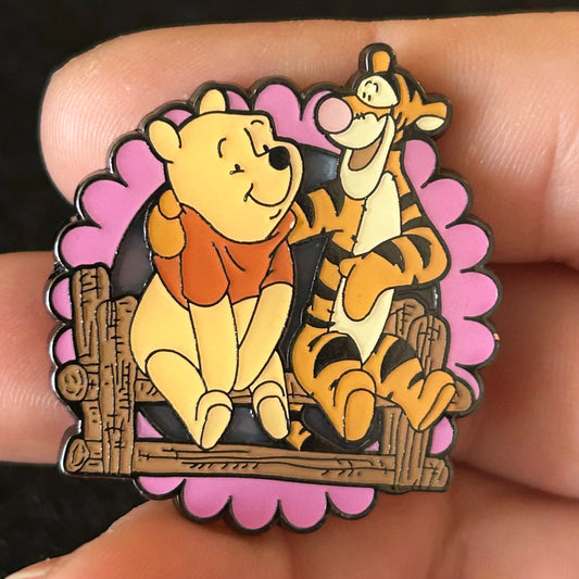 Loungefly - Winnie the Pooh and Tigger - Sitting on Log - Disney Pin