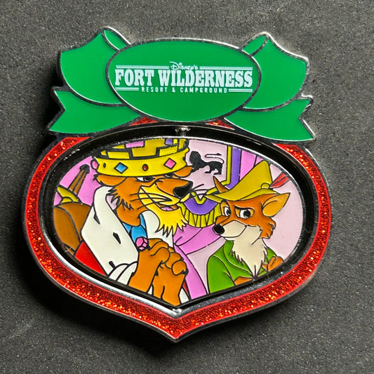2022 - Robin Hood and Prince John - Fort Wilderness - Christmas Spinner - Disney Pin