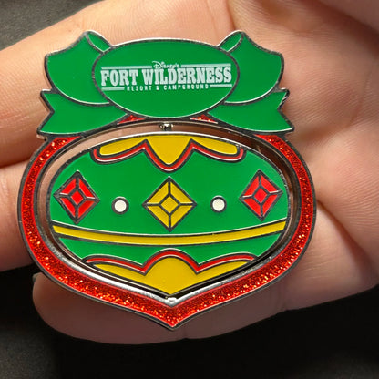 2022 - Robin Hood and Prince John - Fort Wilderness - Christmas Spinner - Disney Pin