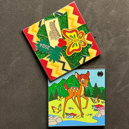 2024 - Bambi - Fort Wilderness - Flip Open - LE 2,000 - Christmas Series - Disney Pin