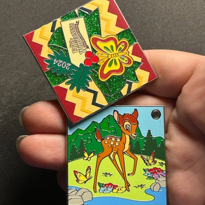 2024 - Bambi - Fort Wilderness - Flip Open - LE 2,000 - Christmas Series - Disney Pin