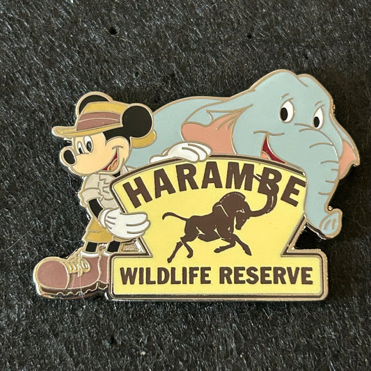 2024 - Mickey Mouse and Elephant - Harambe - Wildlife Preserve - DAK - Disney Pin