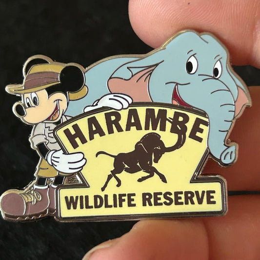 2024 - Mickey Mouse and Elephant - Harambe - Wildlife Preserve - DAK - Disney Pin
