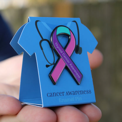 Thyroid Cancer Awareness Ribbon Pin