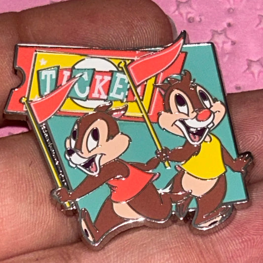 2024 - Chip and Dale - Ticket - Play In The Park - Pin