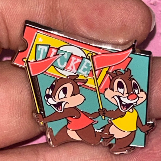 2024 - Chip and Dale - Ticket - Play In The Park - Pin