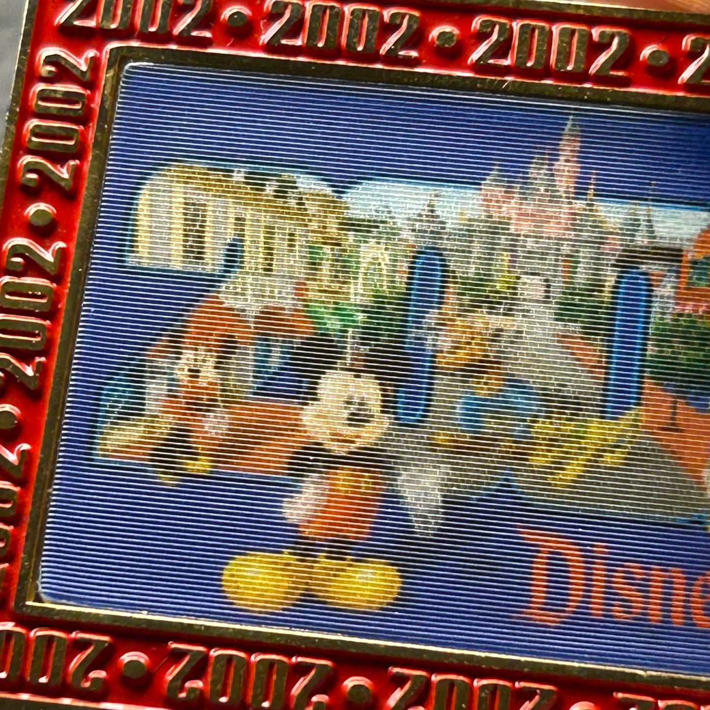 2002 - Mickey, Minnie, Donald, Daisy, Goofy, and Pluto - DLR - LE 2002 - Lenticular - Disney Pin