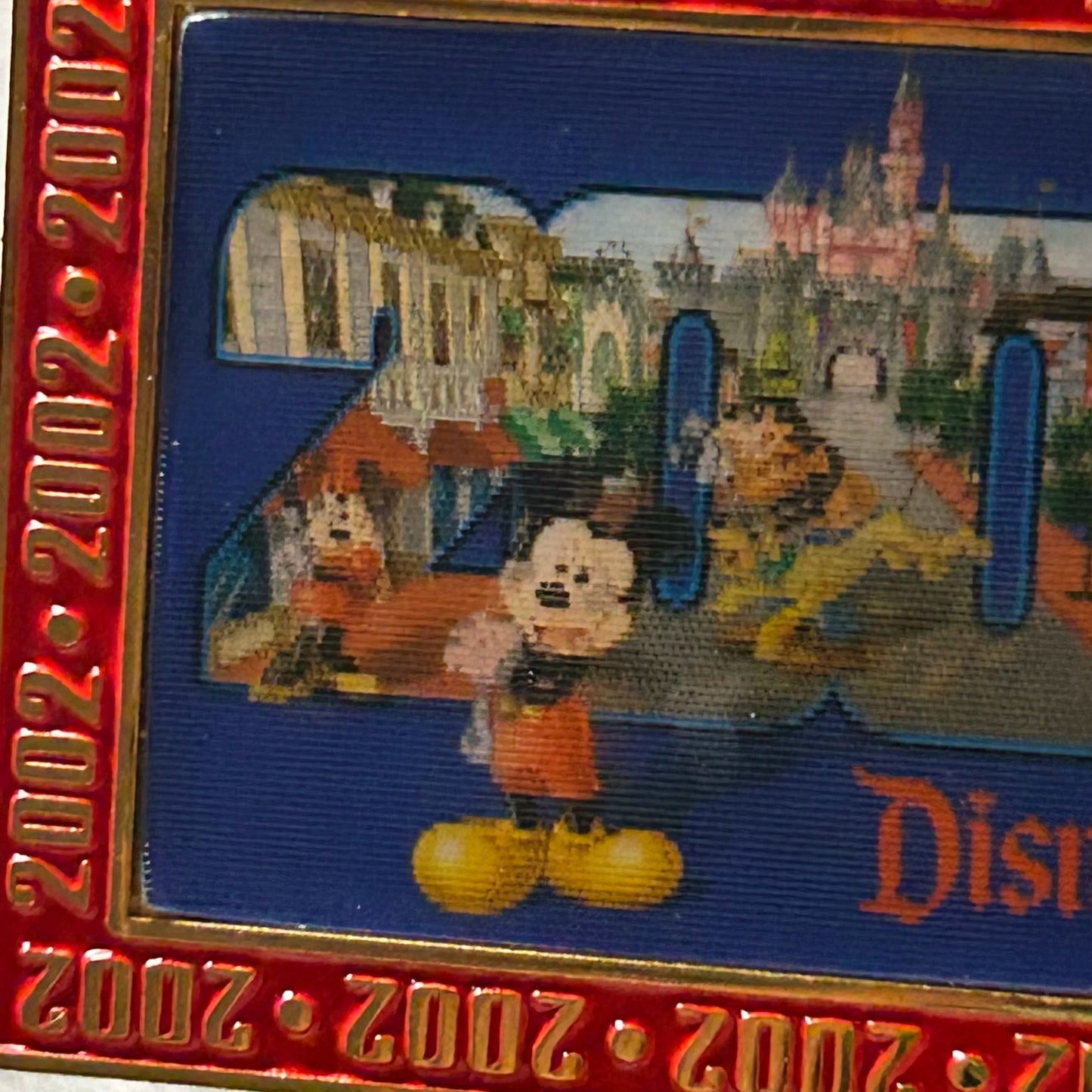2002 - Mickey, Minnie, Donald, Daisy, Goofy, and Pluto - DLR - LE 2002 - Lenticular - Disney Pin