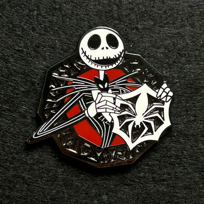 2025 - Jack Skellington Holding Spider Snowflake - NBC - Booster Set - Disney Pin