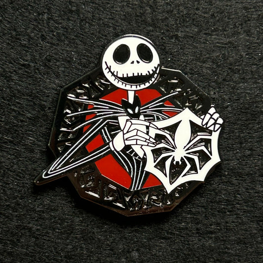 2025 - Jack Skellington Holding Spider Snowflake - NBC - Booster Set - Disney Pin