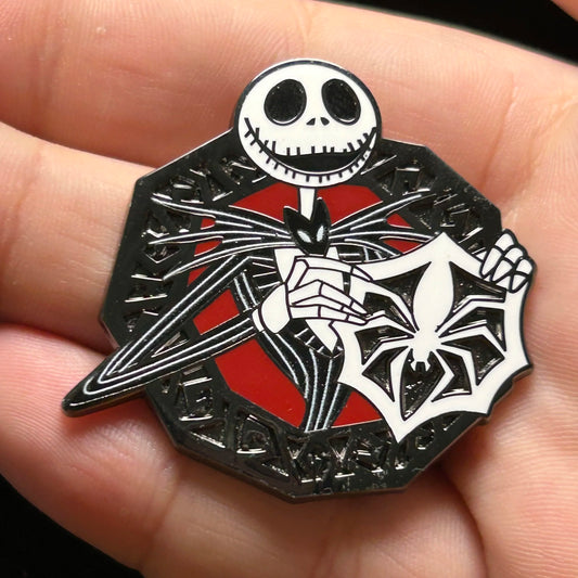 2025 - Jack Skellington Holding Spider Snowflake - NBC - Booster Set - Disney Pin