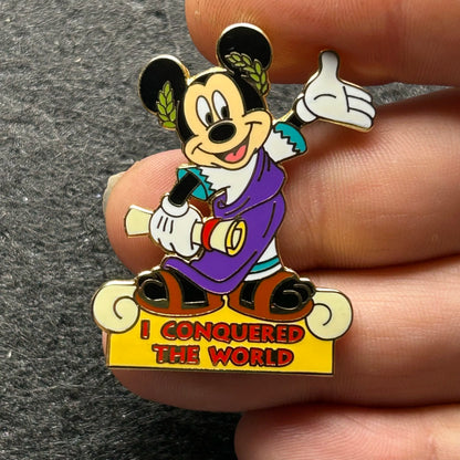 2002 - Mickey Mouse - I conquered the World - Magic Kingdom - WDW- Disney Pin