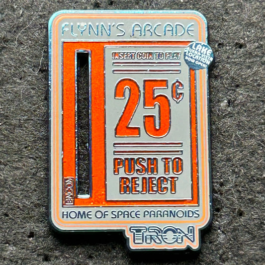 2023 - TRON - Flynn’s Arcade - 25c - Enter Coin to Play - Disney Pin