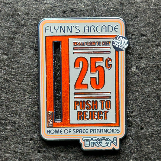 2023 - TRON - Flynn’s Arcade - 25c - Enter Coin to Play - Disney Pin