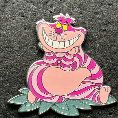 2024 - Cheshire Cat - Sitting on Leaves - Alice In Wonderland - Disney Pin