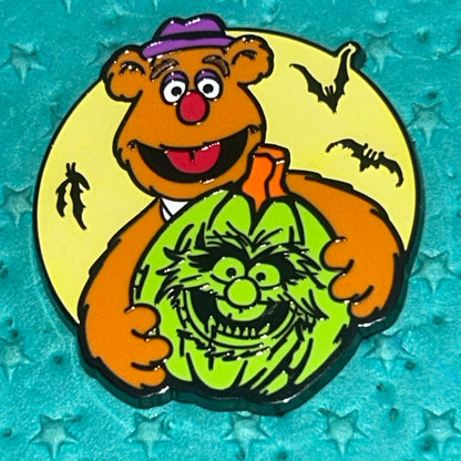 2024 - Fozzie & Animal - Muppets - Halloween Jack-O-Lantern - Disney Pin