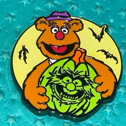 2024 - Fozzie & Animal - Muppets - Halloween Jack-O-Lantern - Disney Pin