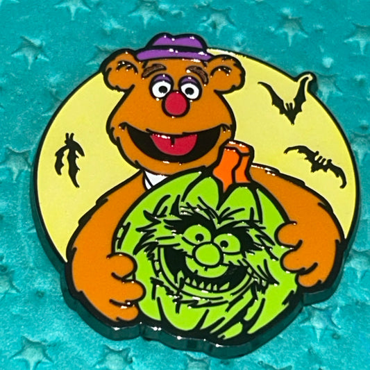 2024 - Fozzie & Animal - Muppets - Halloween Jack-O-Lantern - Disney Pin