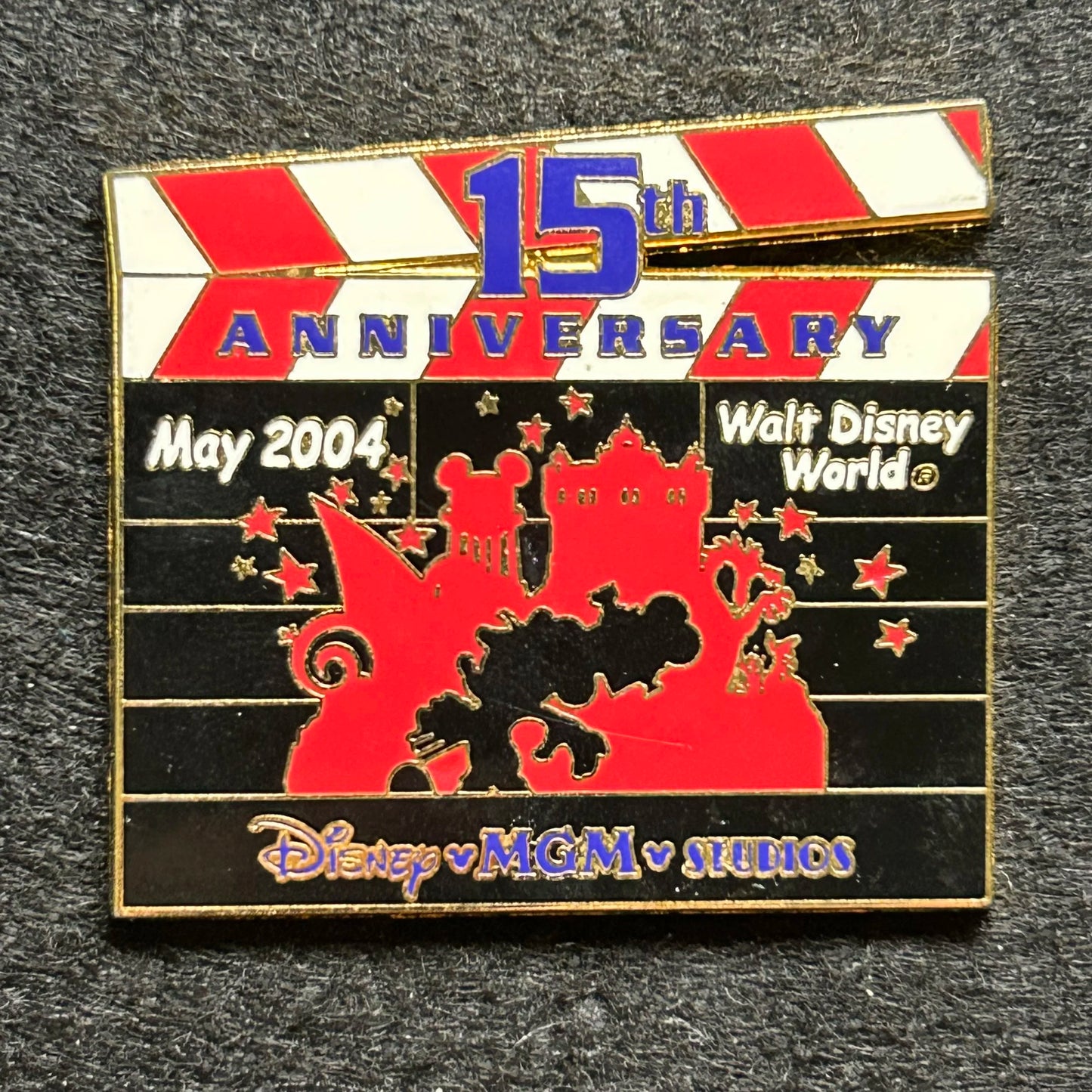 2004 - MGM Studios 15th Anniversary Slate - Disney Pin