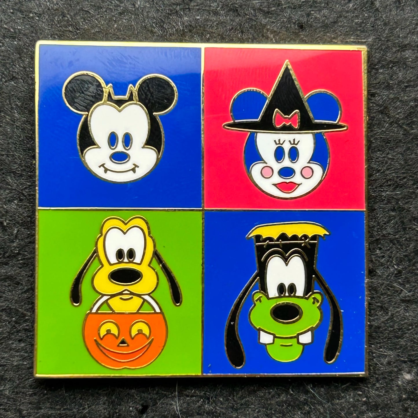 2002 - Halloween - Mickey, Minnie, Pluto, and Goofy - Cast Exclusive - LE 3,000 - Disney Pin