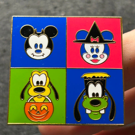 2002 - Halloween - Mickey, Minnie, Pluto, and Goofy - Cast Exclusive - LE 3,000 - Disney Pin