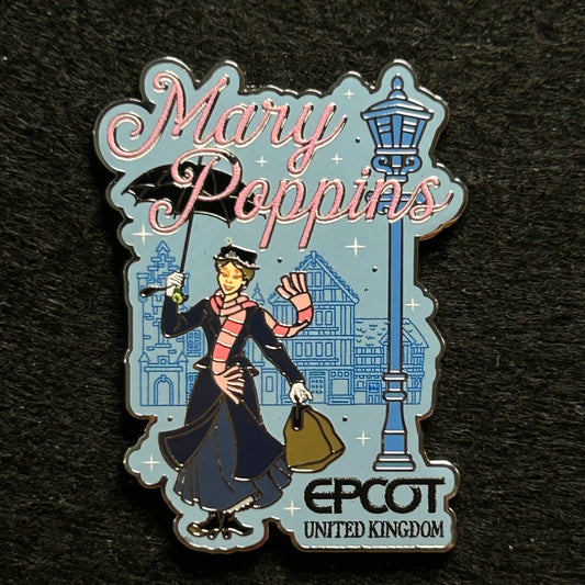 2024 - Mary Poppins with Umbrella - EPCOT World Showcase - UK - Disney Pin