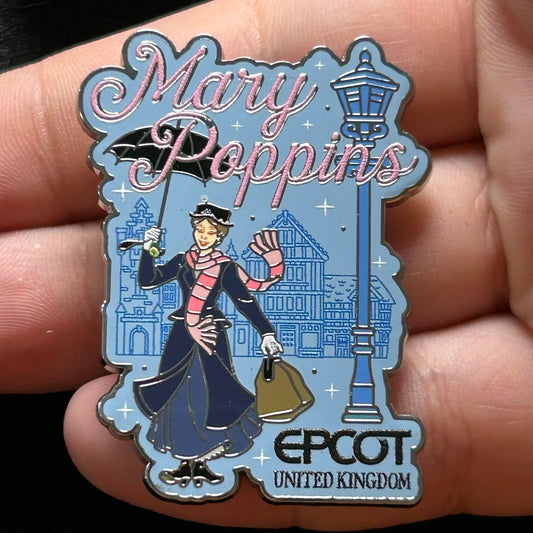 2024 - Mary Poppins with Umbrella - EPCOT World Showcase - UK - Disney Pin