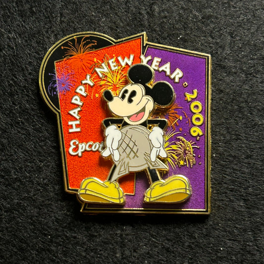 2006   - EPCOT - Mickey Mouse - Happy New Year - LE 2,000 - Disney Pin
