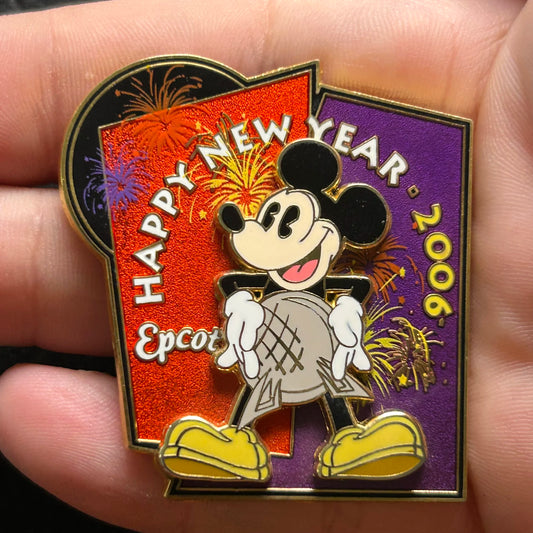 2006   - EPCOT - Mickey Mouse - Happy New Year - LE 2,000 - Disney Pin