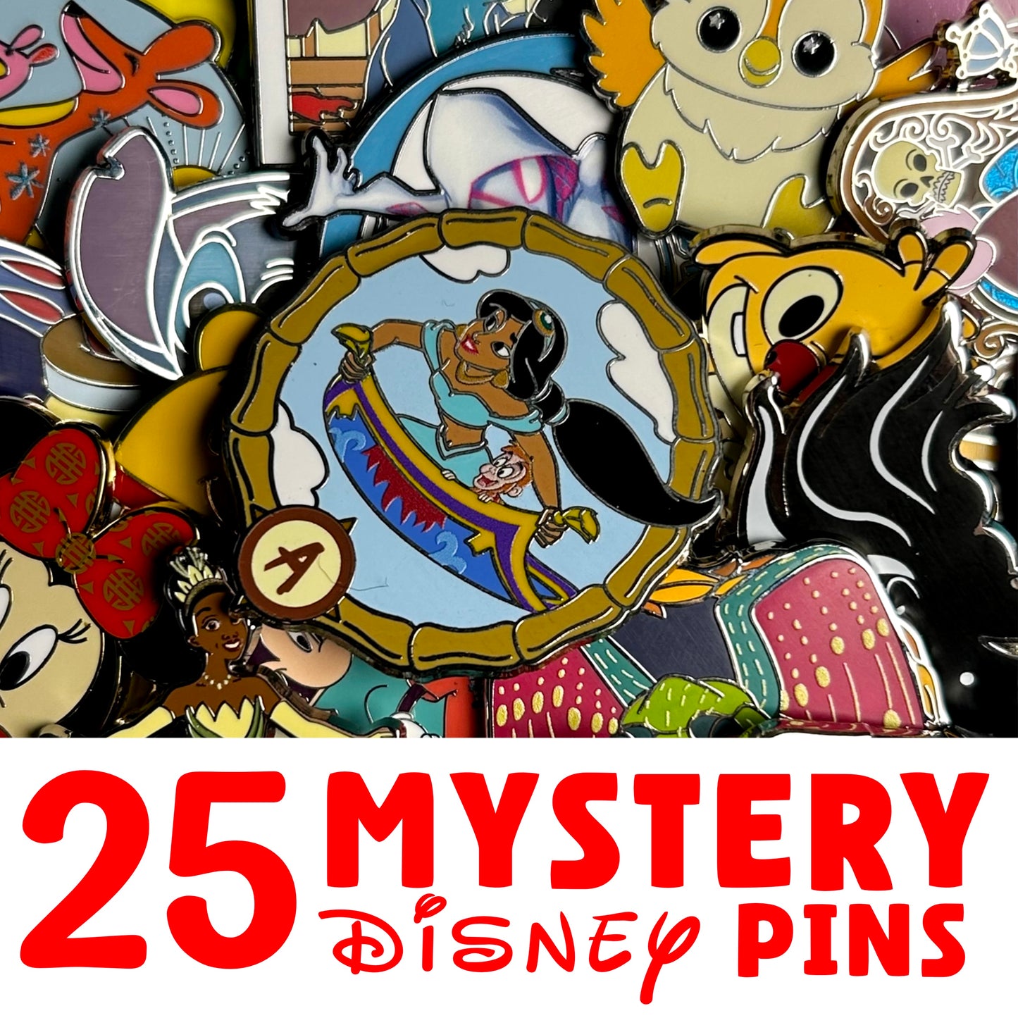 Bulk Disney Pin Lot (25 Pins)