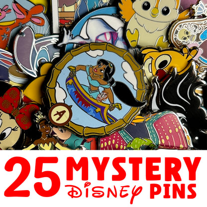 Bulk Disney Pin Lot (25 Pins)