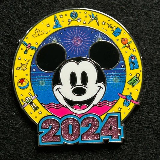 2024 - Dated Mickey Mouse Head - Disney Pin