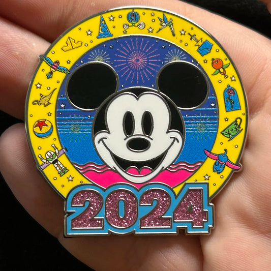 2024 - Dated Mickey Mouse Head - Disney Pin