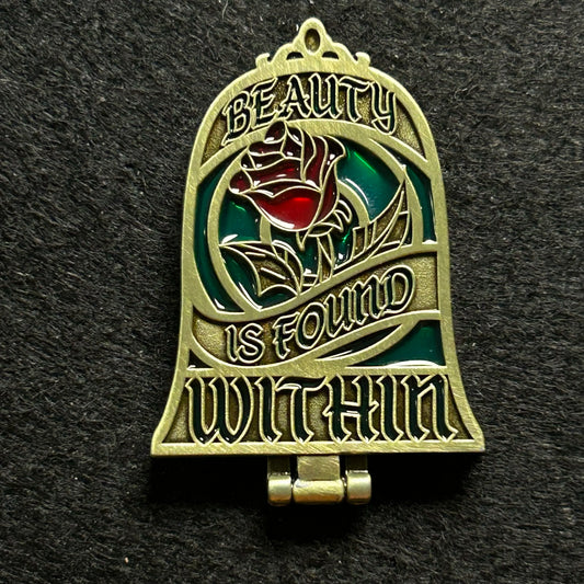 2016 - Stained Glass Mirror -  Hinge - Beauty And The Beast - Disney Pin