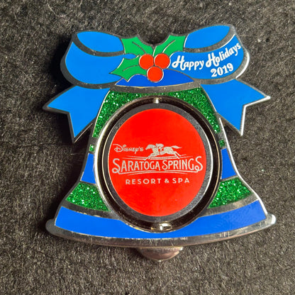 2019 - Goofy - Saratoga Springs - Holiday Bell - Ornament Series - LE 1,500 - Disney Pin