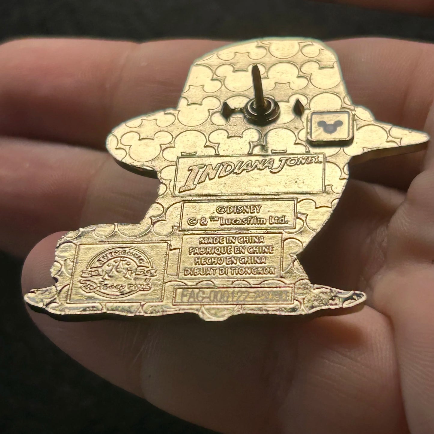 2024 - Indiana Jones Holding Whip - Indiana Jones - Disney Pin