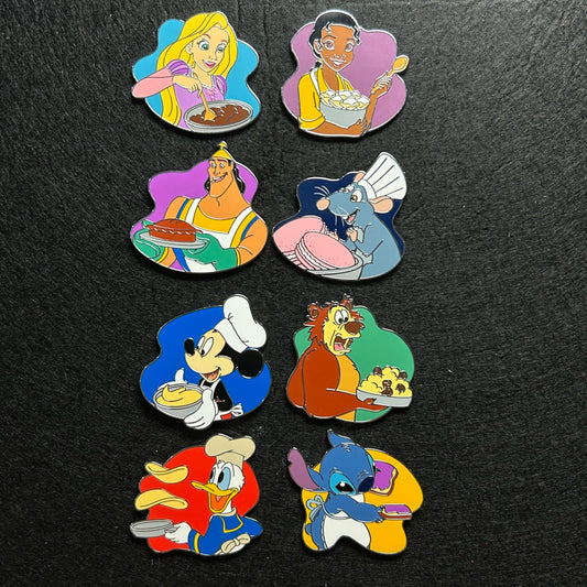 FULL SET - 2025 - 8 Pins - Magical Chef Mystery Series - Disney Pin