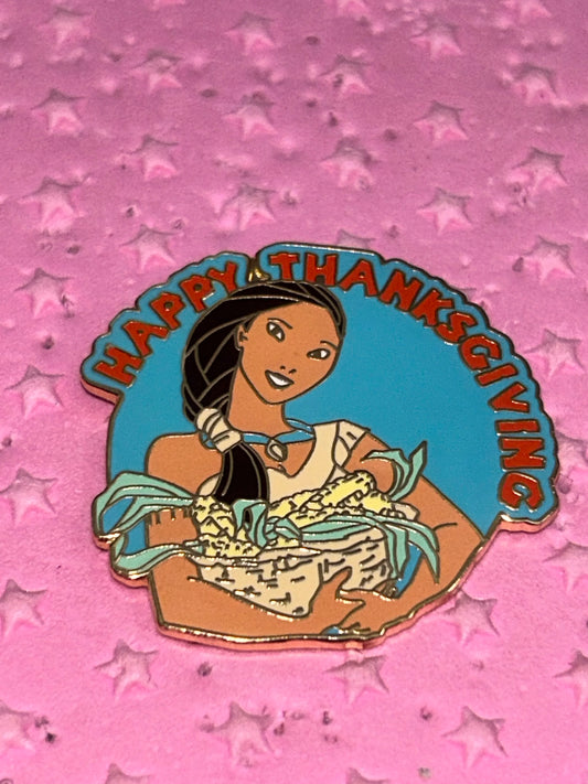 2006 - Pocahontas - Happy Thanksgiving - Disney Pin