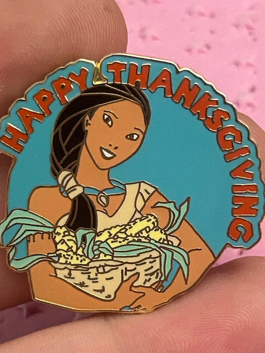 2006 - Pocahontas - Happy Thanksgiving - Disney Pin
