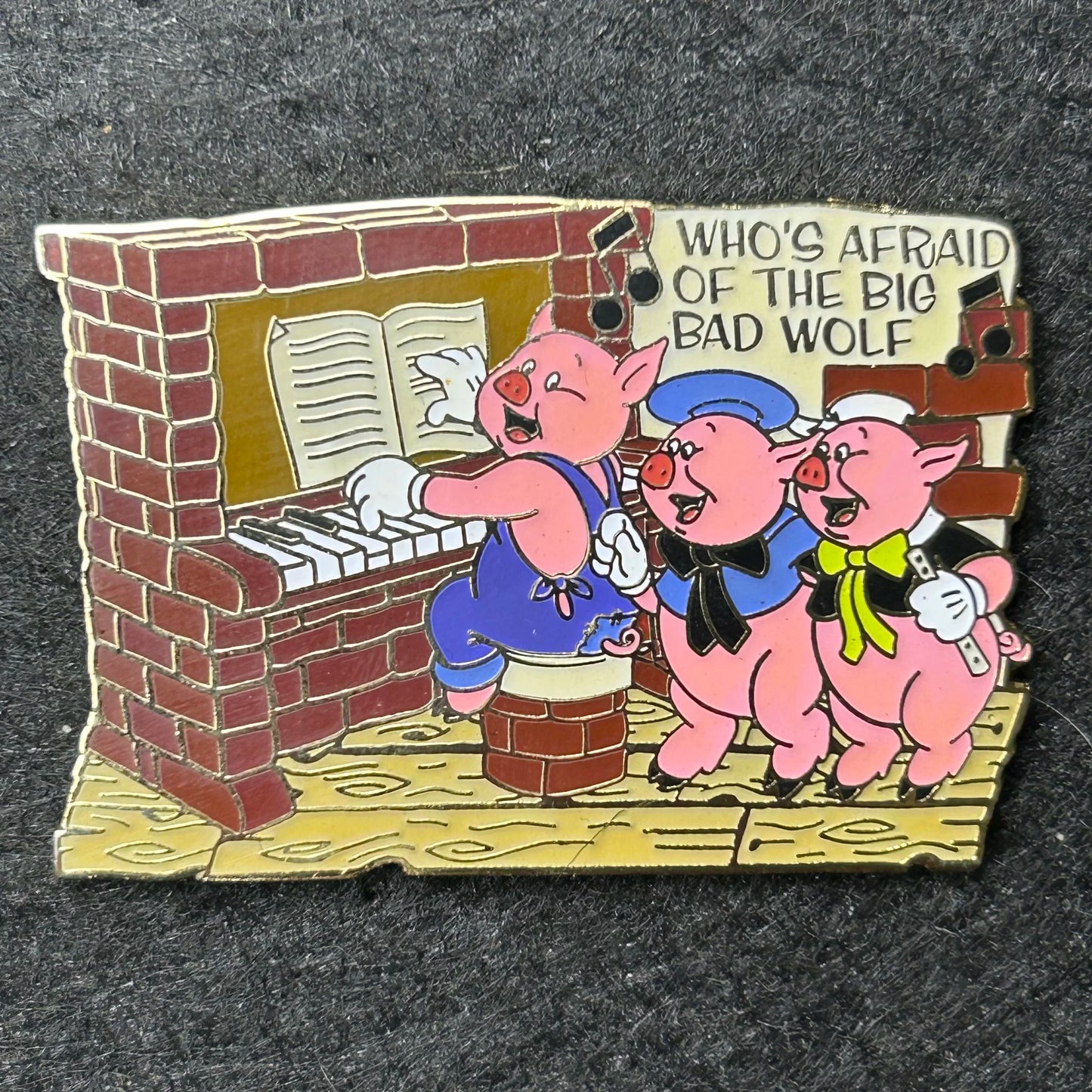 2002 - 3 Little Pigs - Playing Piano - Magical Musical Moments - Disney Pin