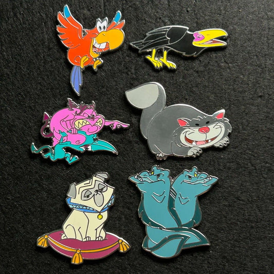 FULL SET - 2023 - 6 Pins - Disney Villain Sidekick Booster Set - Disney Pin