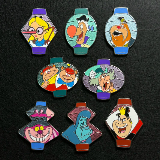 FULL SET - 2024 - 8 Pins - Alice In Wonderland Lanterns Mystery Series - Disney Pin