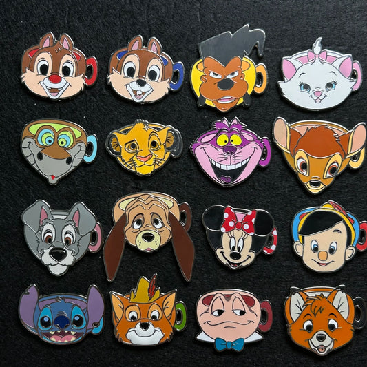 FULL SET - 2024 - 16 Pins - Character Mug Series