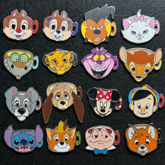 FULL SET - 2024 - 16 Pins - Character Mug Series