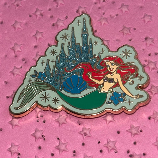 2018 - Ariel - Little Mermaid - Glitter Sparkle Castle - Disney Pin
