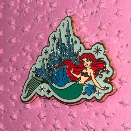 2018 - Ariel - Little Mermaid - Glitter Sparkle Castle - Disney Pin