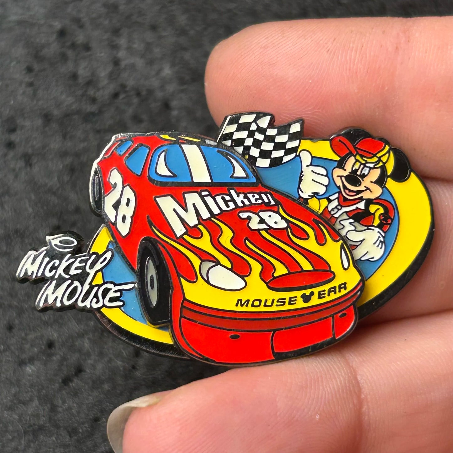 2005 - Mickey Mouse - Race Car #28 - Disney Pin on Pin