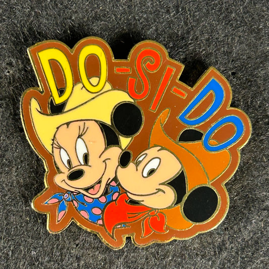 2001 - Mickey and Minnie Cowboy - Do-Si-Do - DLR - LE 2,400 - Disney Pin